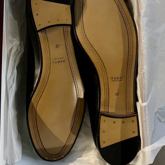 Gucci Jordann Horsebit Loafer Size 40, Black Leather - Picture 3 of 4
